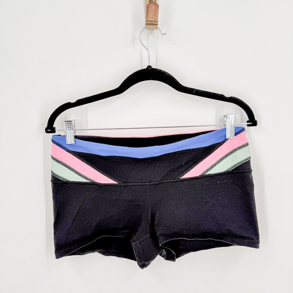 lululemon athletica Black and Pink Athletic Shorts - Picture 1 of 8